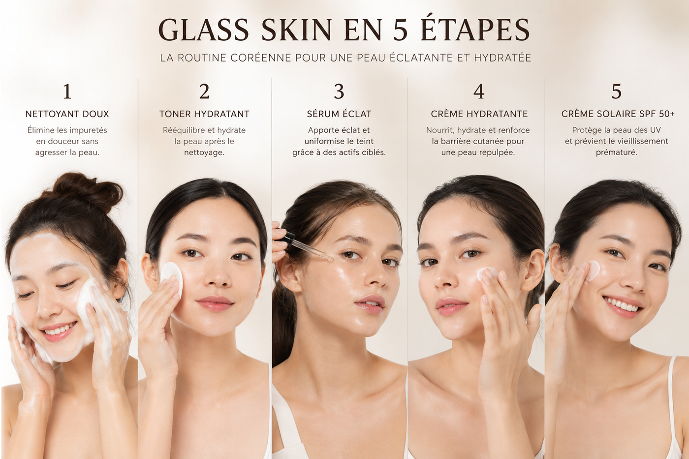Glass skin en 5 étapes