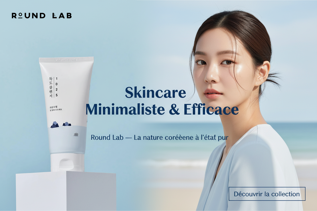 Bannière Round Lab - Skincare Minimaliste & Efficace